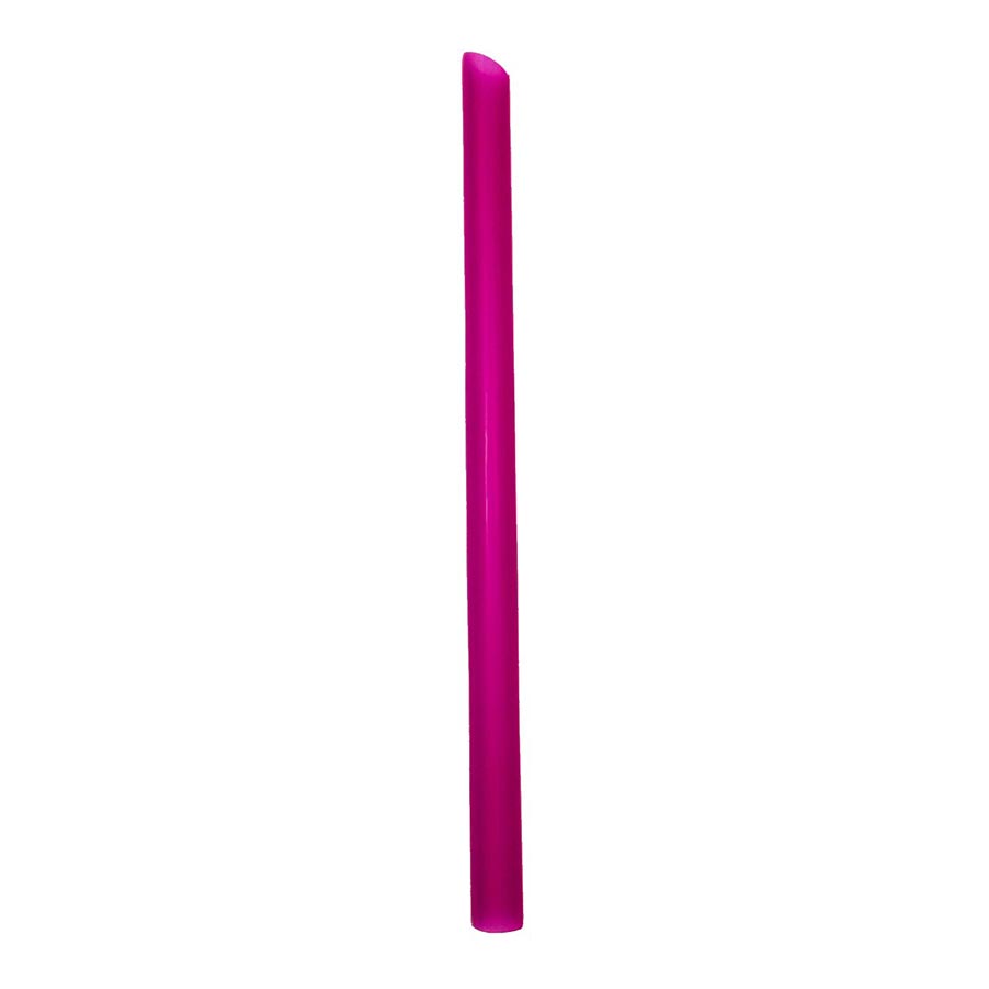 Boba Straws, 9&quot; Wrapped Angle Cut 1800ct Assorted Colors