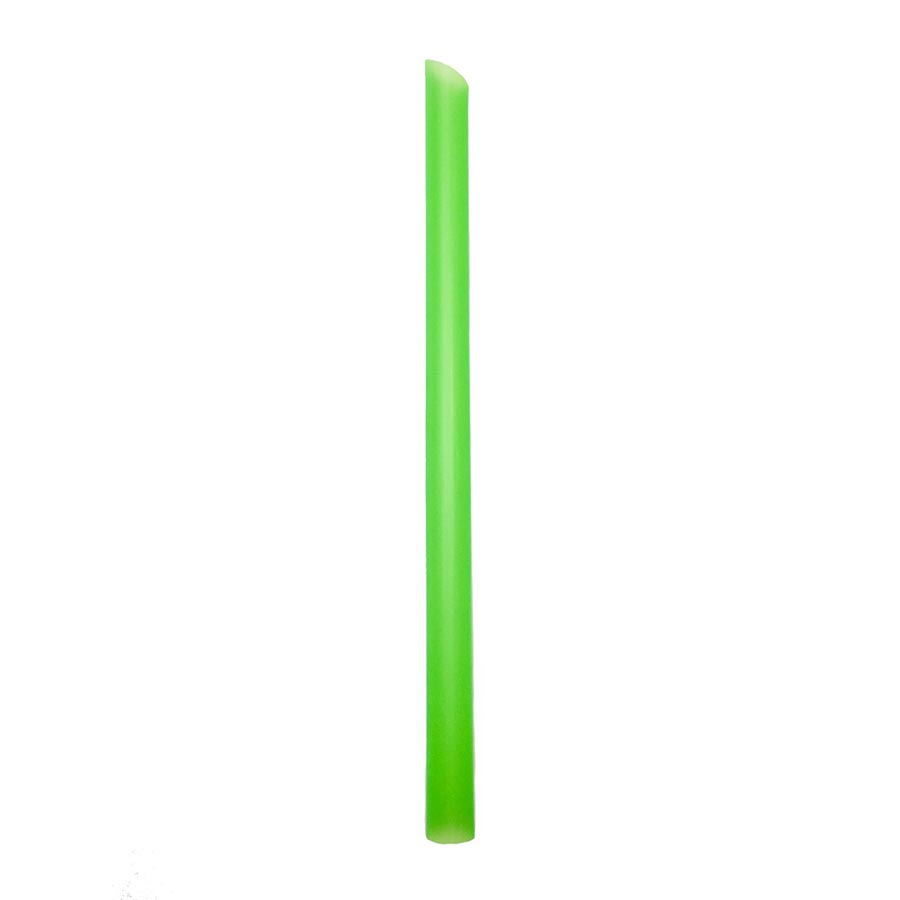 Boba Straws, 9&quot; Wrapped Angle Cut 1800ct Assorted Colors