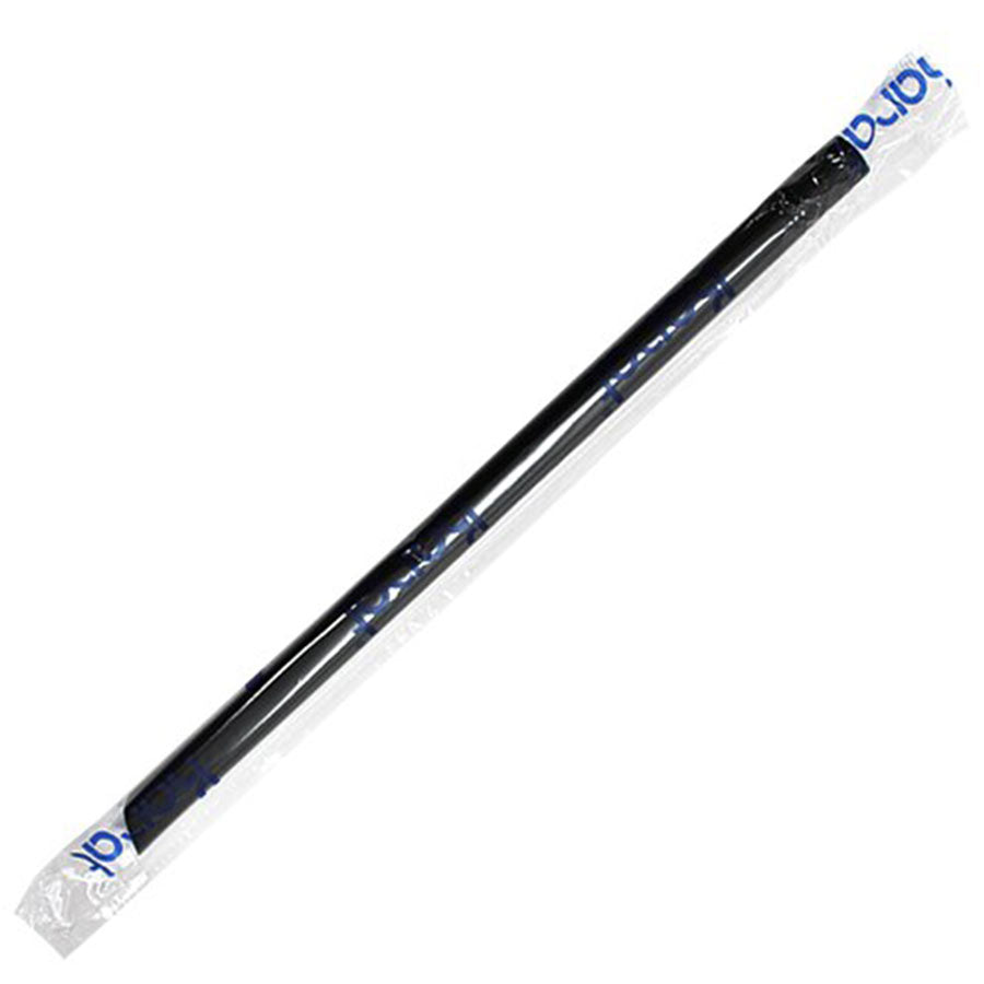 Boba Straws, 9" Wrapped Angle Cut 10mm Black 1600ct